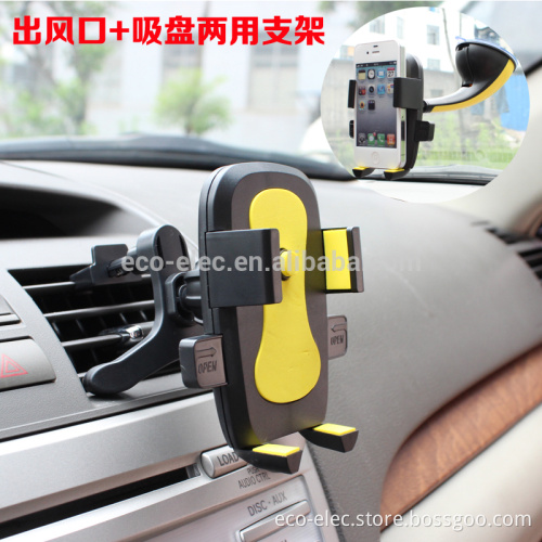 2 in 1 Windshield +Air Vent Mount For New iPhone 5/6/7 Cell Phone /GPS / Universal car mount holder Mobile Phone Holder